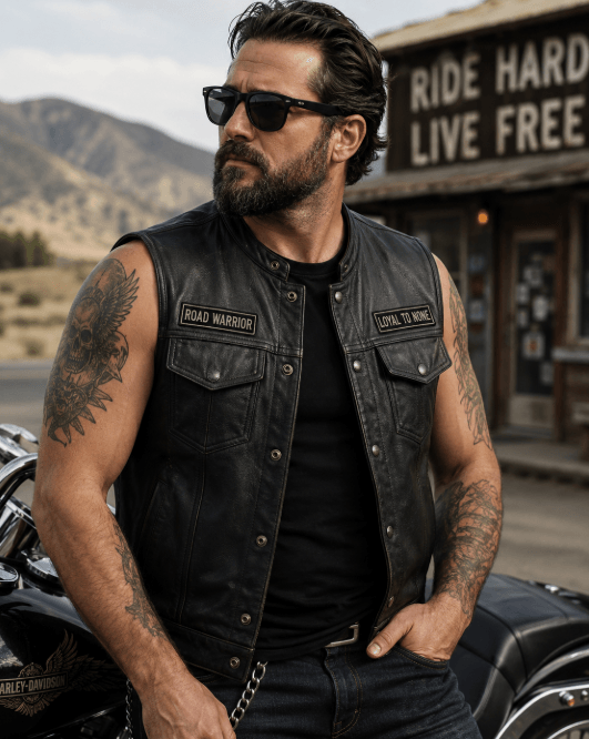 Leather Motorcycle Vest Sizing Guide: How to Get the Perfect Fit Every Time